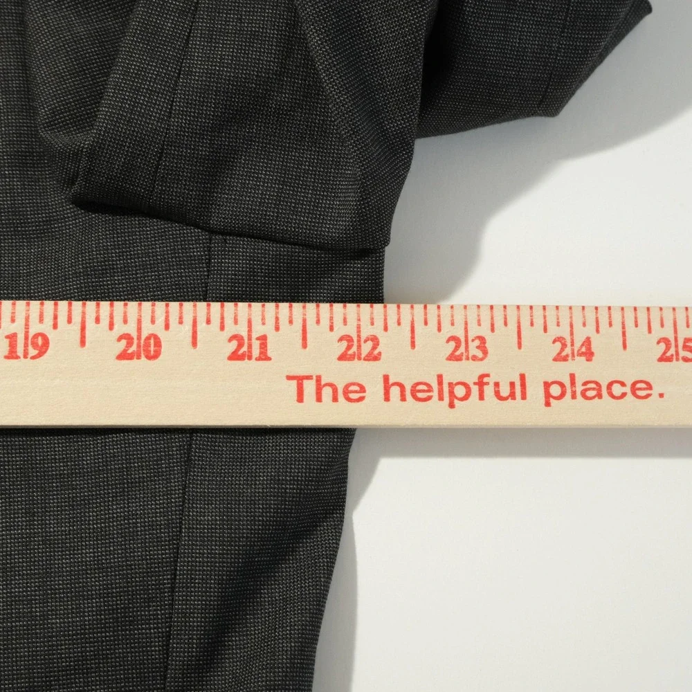 Jos. A. Bank 46R Slim Fit Suit 38x28 100% Wool Gray Two Button Double Vented